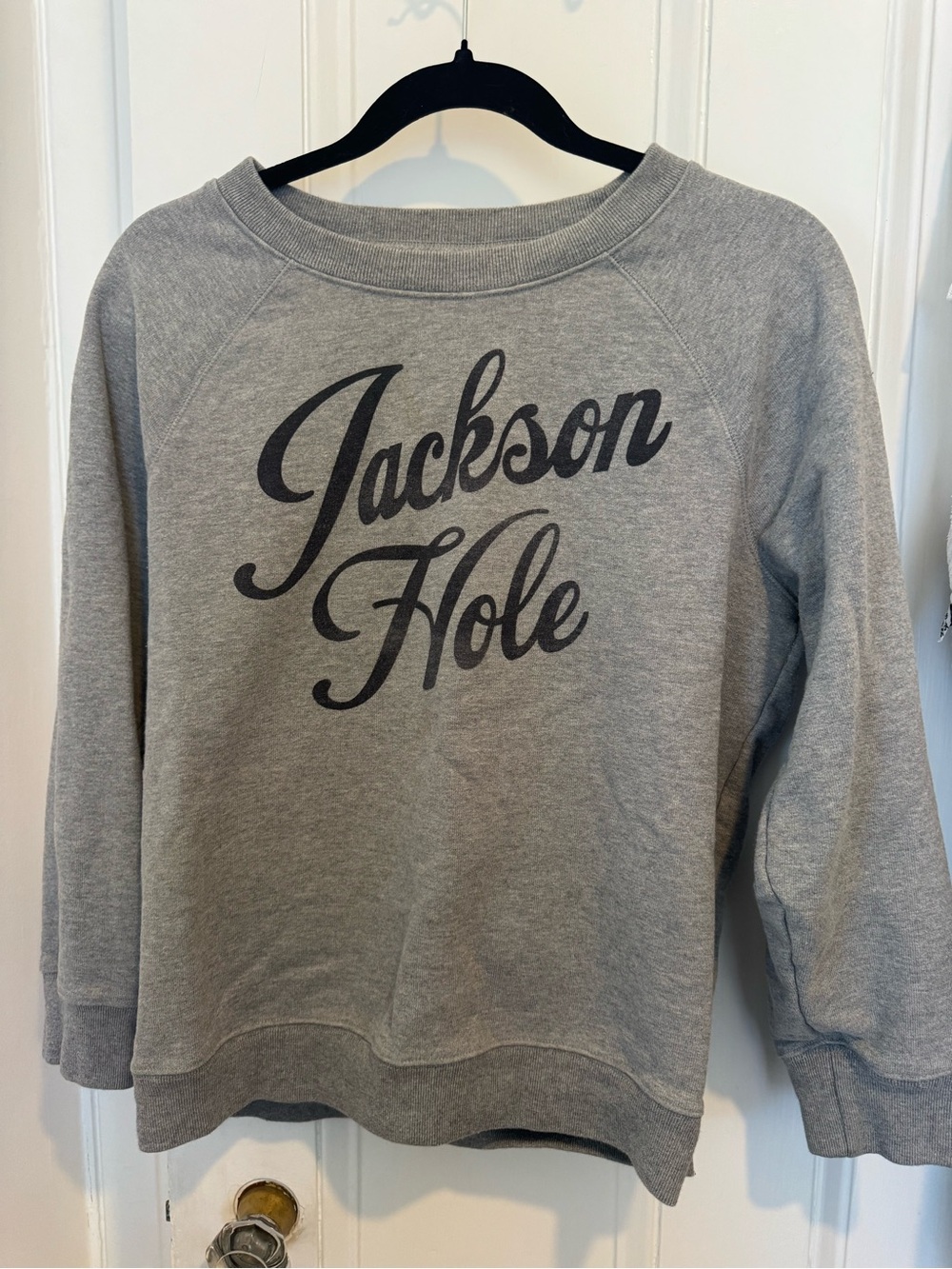 J. Crew Gray Jackson Hole Crewneck Pullover Cotton Swearshirt